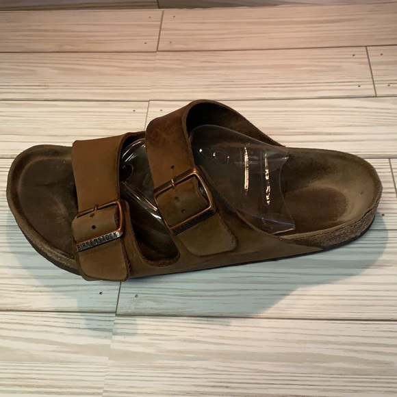 Birkenstock Arizona Brown Strap Sandals Sz 40 9 - Picture 2 of 9